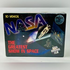 Vintage NWT!  25 Years of NASA: The Greatest Show in Space - 10 VHS Tapes Set